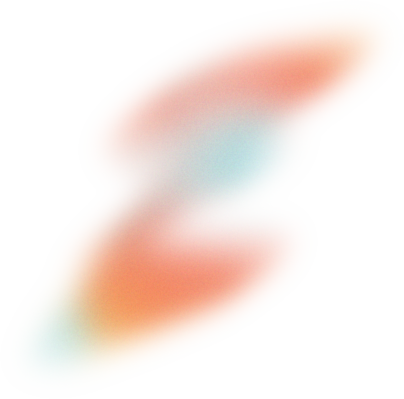 Glowy Gradient Abstract Brush Stroke Blob